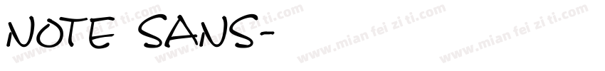 note sans字体转换